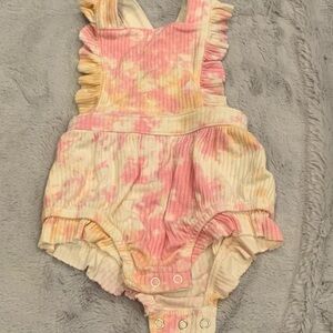 Cat & Jack Pink and Cream Baby Romper